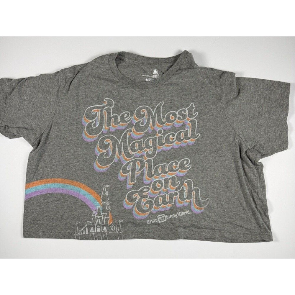 Walt Disney World “Most Magical Place on Earth” Retro Rainbow T-Shirt 3X Plus Sz